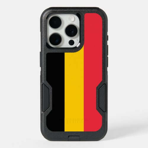 OtterBox iPhone 15 Pro Case, Belgium Flag Case