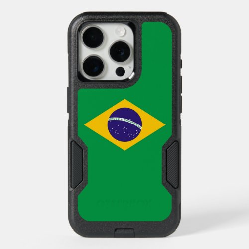OtterBox iPhone 15 Pro Case, Brazil Flag Case