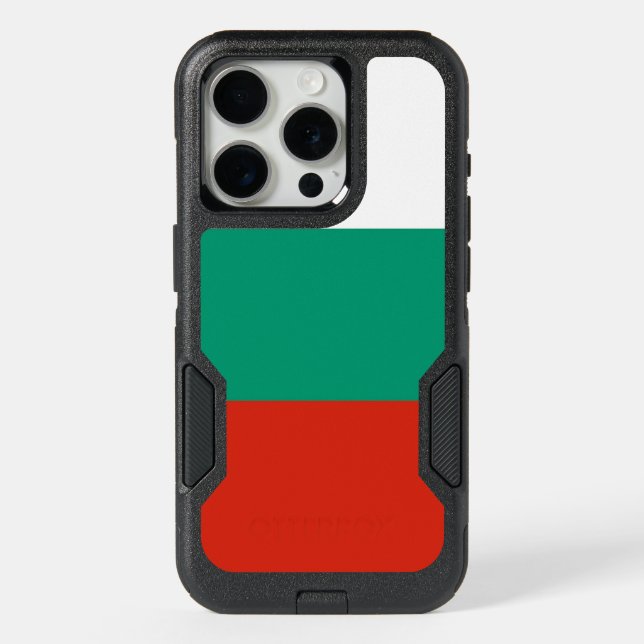 OtterBox iPhone 15 Pro Case, Bulgaria flag Case (Back)