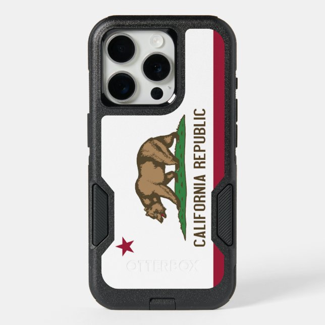 OtterBox iPhone 15 Pro Case, California Flag Case (Back)