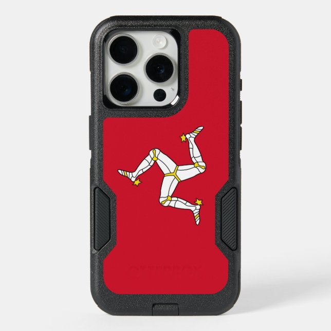OtterBox iPhone 15 Pro Case, Isle of Man flag Case (Back)