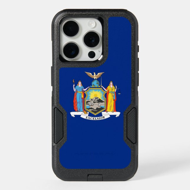 OtterBox iPhone 15 Pro Case, New York State Flag (Back)