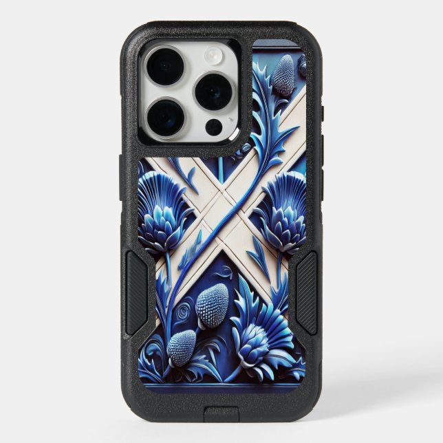 OtterBox iPhone 15 Pro Case, Scottish Thistles Case (Back)