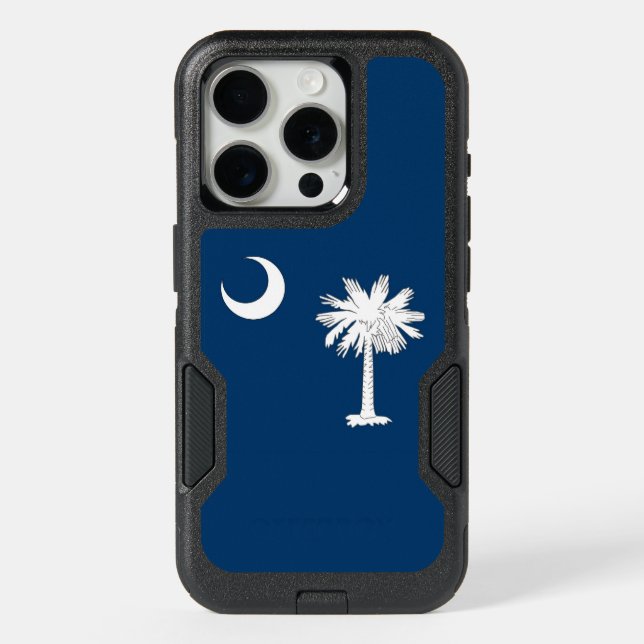 OtterBox iPhone 15 Pro Case, South Carolina Flag Case (Back)