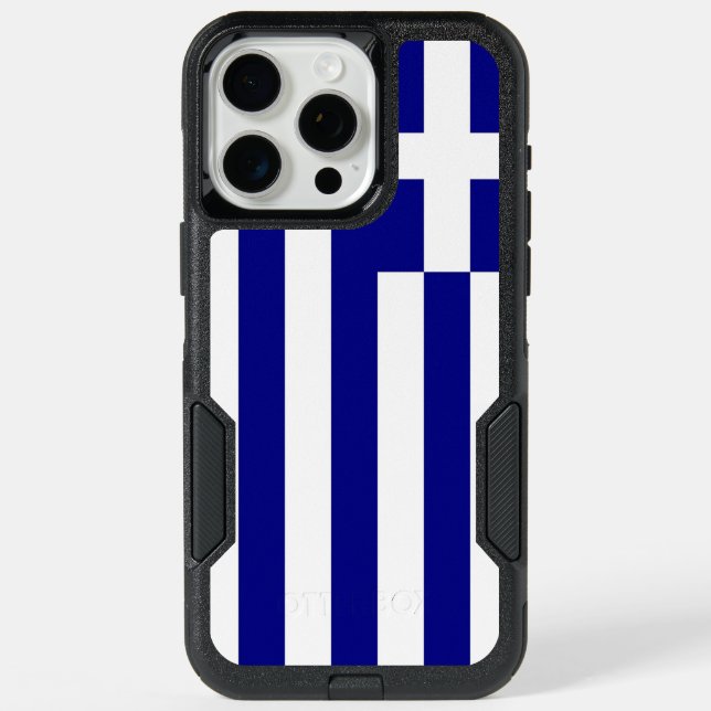 OtterBox iPhone 15 Pro Max, Greece flag Max Case (Back)