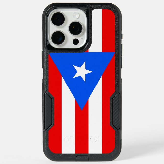 Otterbox Iphone 15 Pro max, Puerto Rico flag (Back)