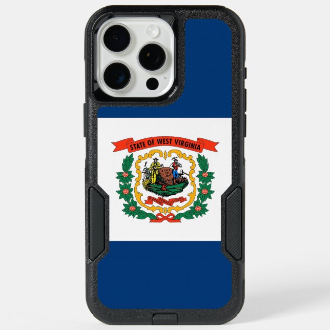 Otterbox Iphone 15 Pro max, West Virginia flag (Back)