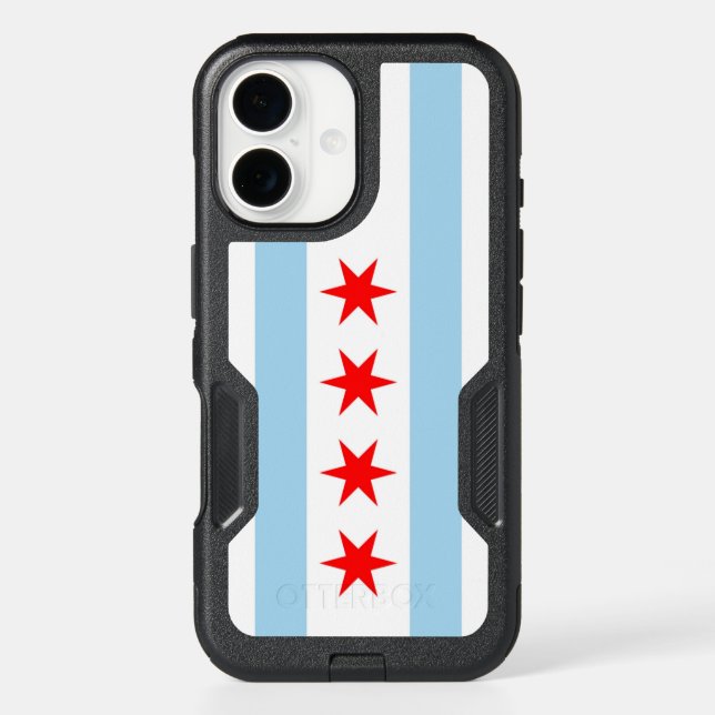 OtterBox iPhone 16 Case with Chicago flag (Back)