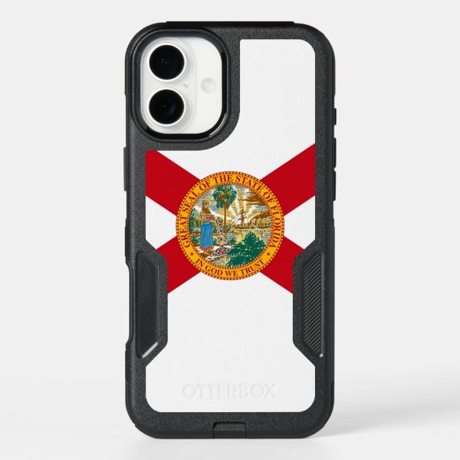 OtterBox iPhone 16 Plus Case, Florida Flag (Back)