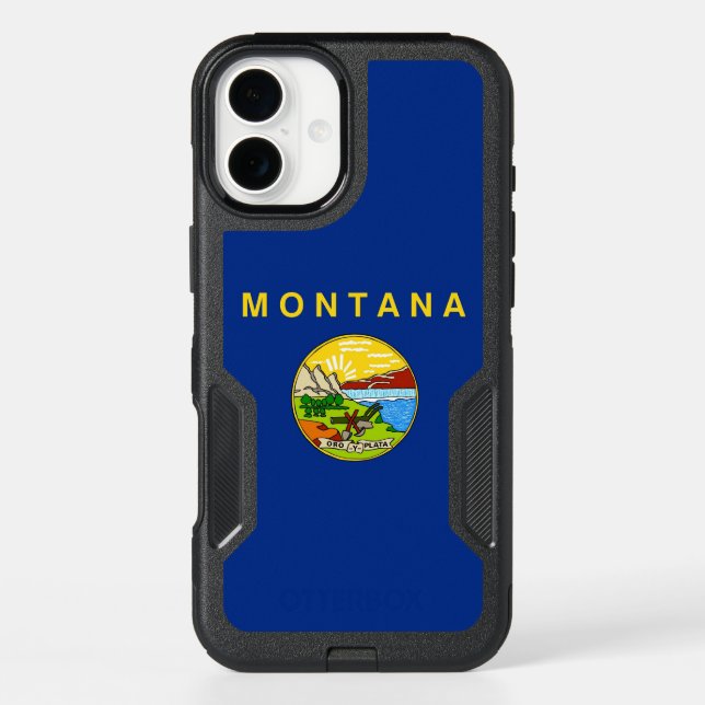 OtterBox iPhone 16 Plus Case, Montana Flag Case (Back)