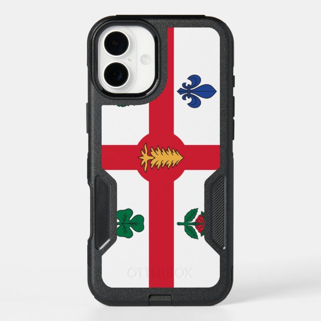 OtterBox iPhone 16 Plus Case, Montreal Flag Case (Back)
