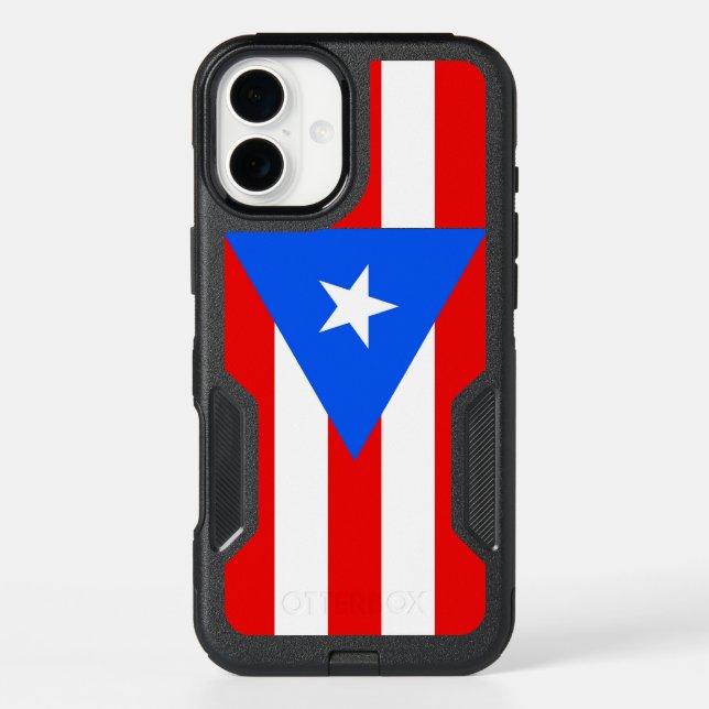 OtterBox iPhone 16 Plus Case, Puerto Rico Flag Case (Back)