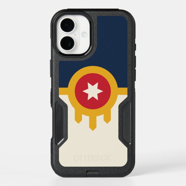 OtterBox iPhone 16 Plus Case, Tulsa City Flag (Back)
