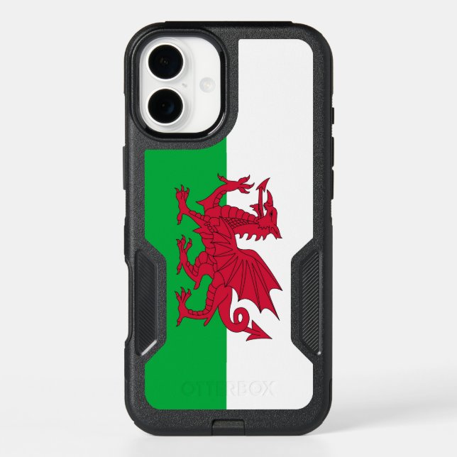 OtterBox iPhone 16 Plus Case, Wales Flag Case (Back)