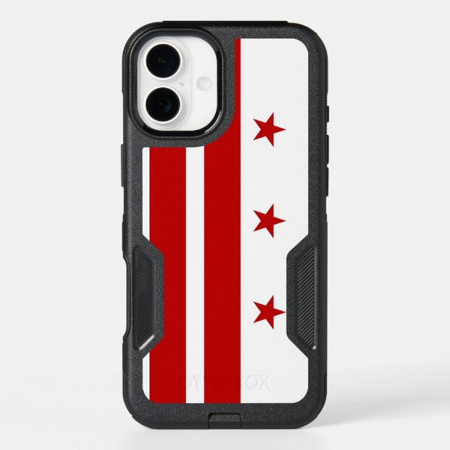OtterBox iPhone 16 Plus Case, Washington DC Flag Case (Back)