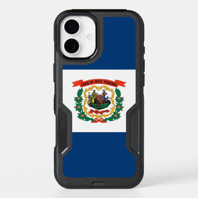 OtterBox iPhone 16 Plus Case, West Virginia Flag (Back)