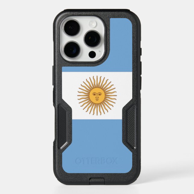 OtterBox iPhone 16 Pro Case, Argentina Flag Case (Back)