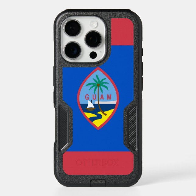 OtterBox iPhone 16 Pro Case, Guam Flag Case (Back)