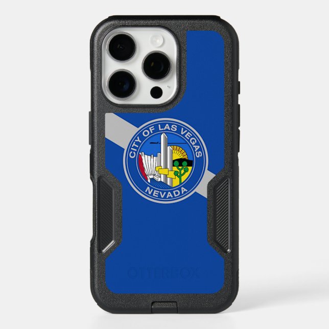 OtterBox iPhone 16 Pro Case, Las Vegas City Flag Case (Back)
