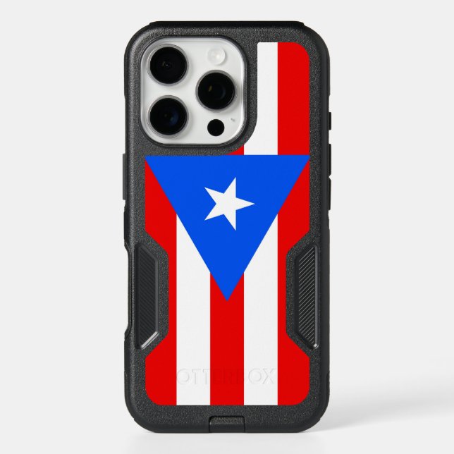 OtterBox iPhone 16 Pro Case, Puerto Rico Flag (Back)