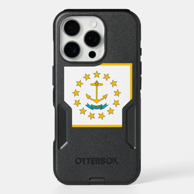 OtterBox iPhone 16 Pro Case, Rhode Island Flag (Back)