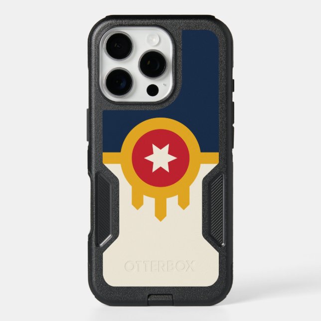 OtterBox iPhone 16 Pro Case, Tulsa City Flag (Back)