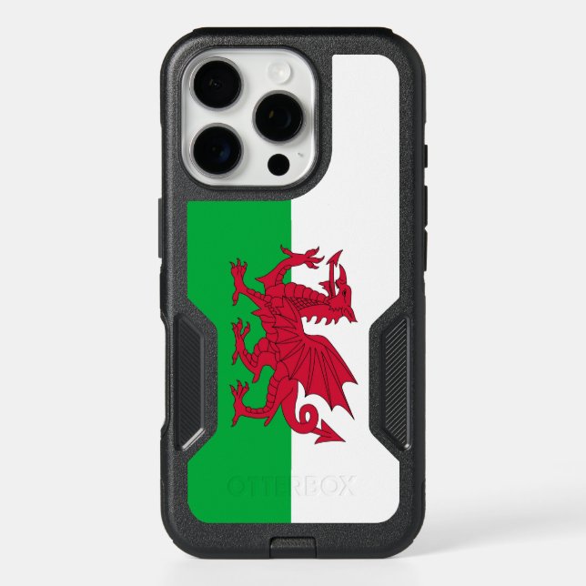 OtterBox iPhone 16 Pro Case, Wales Flag Case (Back)