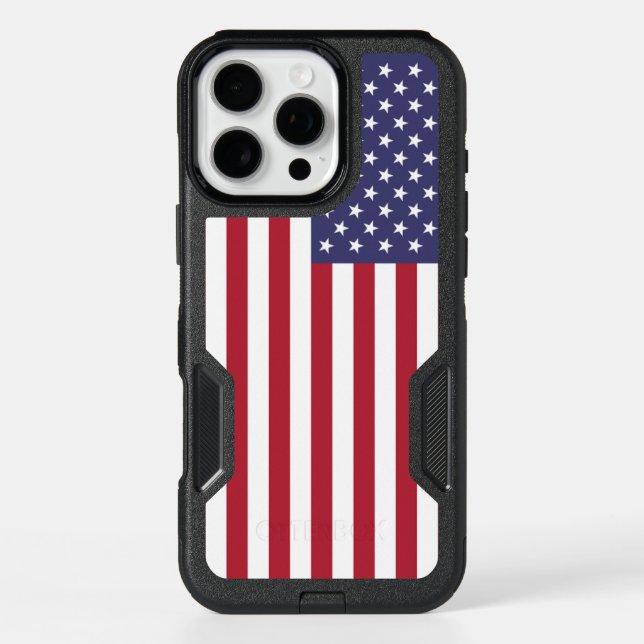 OtterBox iPhone 16 Pro Max Case, USA Flag Case (Back)