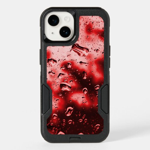 Otterbox iPhone Case _ Raindrop Art _ Red 