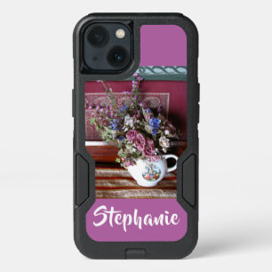 Otterbox iPhone XS Max Teapot Flowers Purple 13 Case