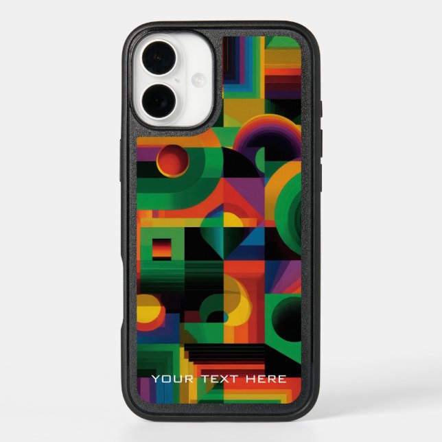 OtterBox: Modern Abstract Geometric Vibrant Shapes Otterbox iPhone Case (Back)