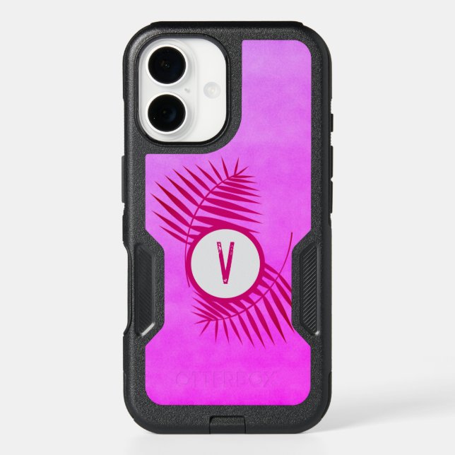 Otterbox Monogram iPhone Case | Bright Leaves (Back)