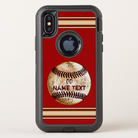 OtterBox Rustic Baseball Phone Cases PERSONALIZED