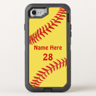 Otterbox Softball Phone Cases with Your Text