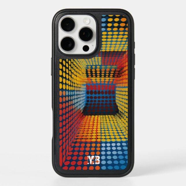 OtterBox Vibrant Modern Abstract Geometric Pattern Otterbox iPhone Case (Back)