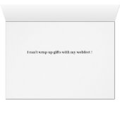 Otterhound Can't Gift wrap ! Cards (Inside Horizontal (Bottom))