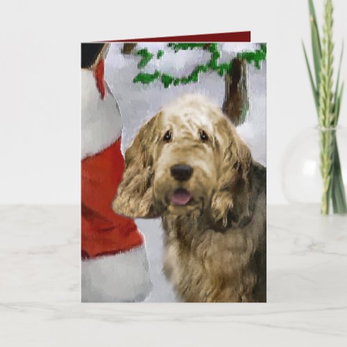 Otterhound Christmas Gifts Holiday Card