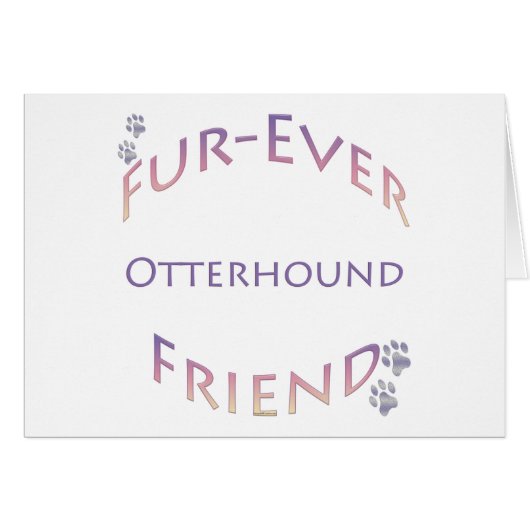 Otterhound Furever Cards (Front Horizontal)