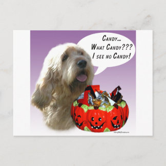 Otterhound Halloween Candy Postcard