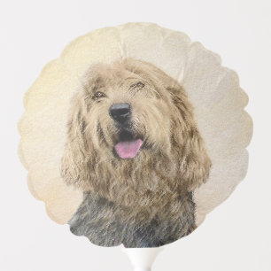 Otterhound Painting - Cute Original Dog Art Balloon