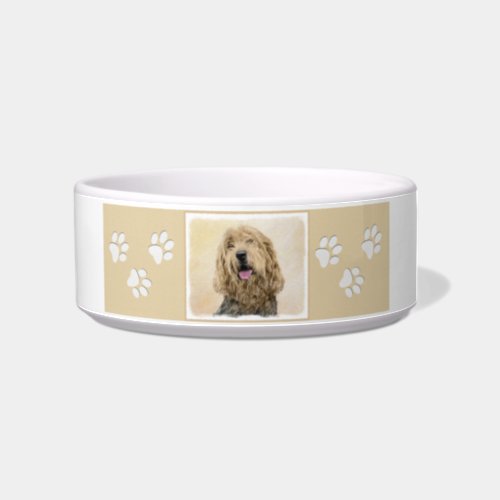 Otterhound Painting _ Cute Original Dog Art Bowl