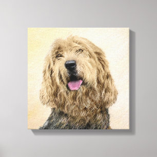 Otterhound Painting - Cute Original Dog Art Canvas Print