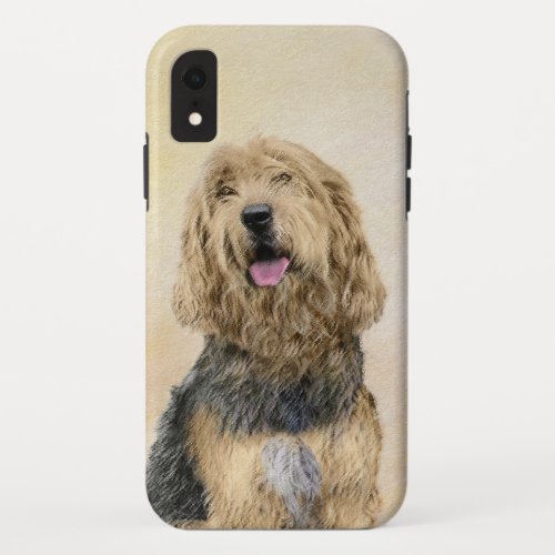 Otterhound Painting _ Cute Original Dog Art iPhone XR Case