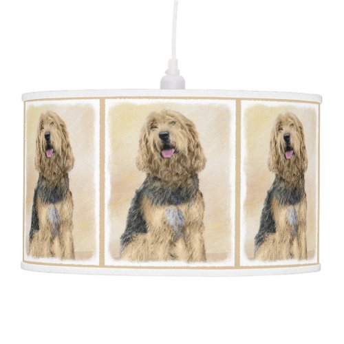 Otterhound Painting _ Cute Original Dog Art Ceiling Lamp