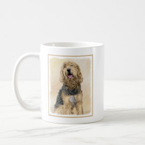 Otterhound Painting _ Cute Original Dog Art Coffee Mug