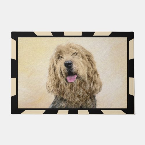 Otterhound Painting _ Cute Original Dog Art Doormat