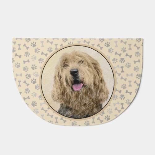 Otterhound Painting _ Cute Original Dog Art Doormat