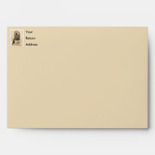 Otterhound Painting - Cute Original Dog Art Envelope
