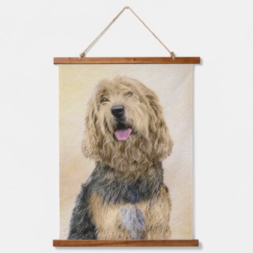 Otterhound Painting _ Cute Original Dog Art Hanging Tapestry