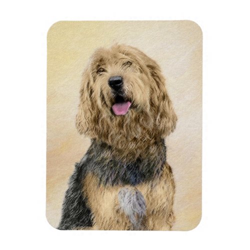 Otterhound Painting _ Cute Original Dog Art Magnet